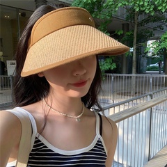 Women'S Fashion Solid Color Big Eaves Sun Hat