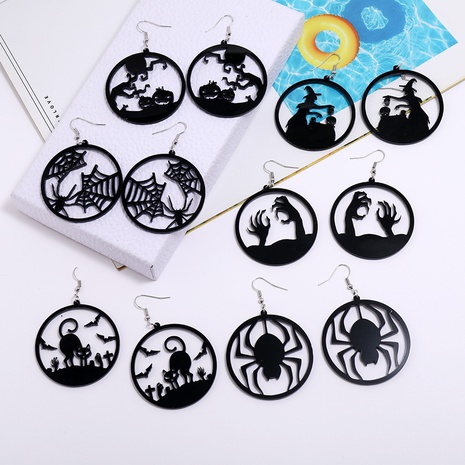 Exaggerated Animal Pumpkin Arylic Polishing Earrings 1 Pair's discount tags