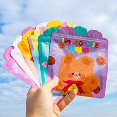 Food Sealed Bag Wedding Packaging Bag Cartoon Cute Snack Ziplock Bag Little Bear Biscuits Candy Bag