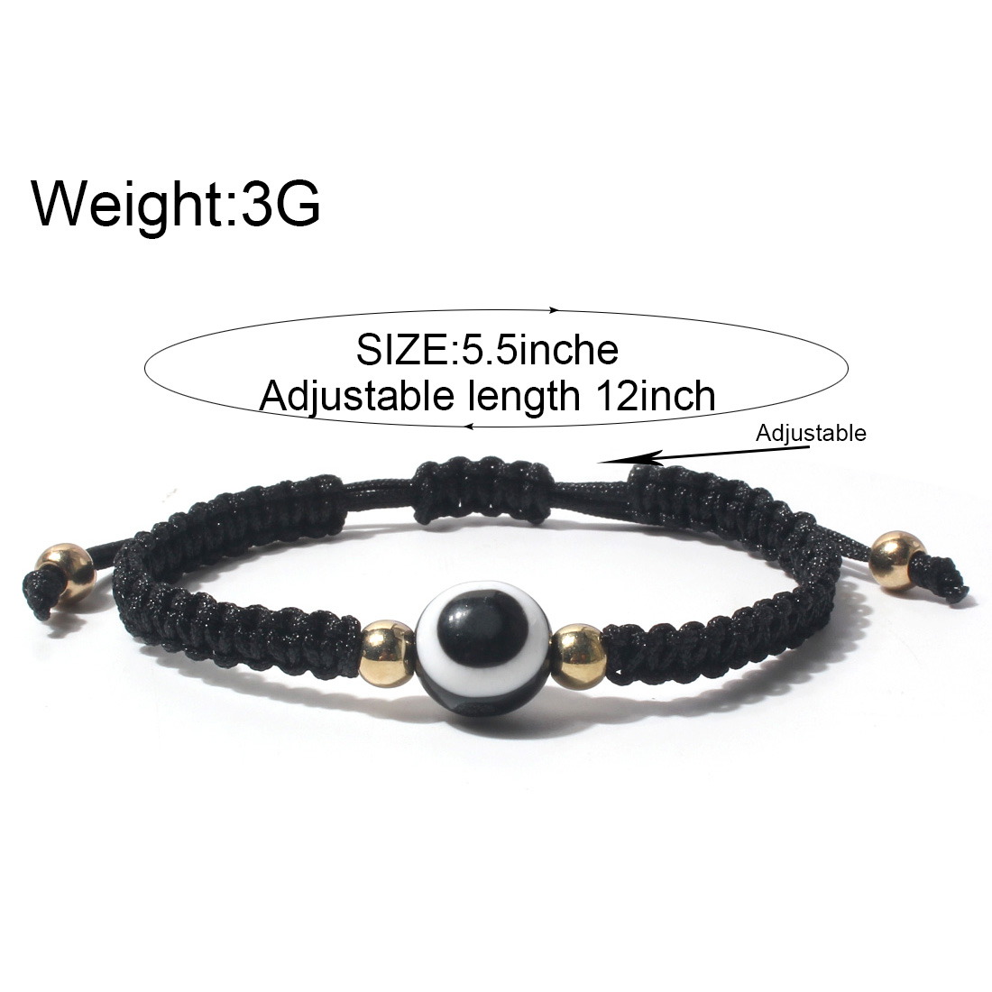 Simple Style Geometric Synthetic Fibre Plastic Braid Braceletspicture1