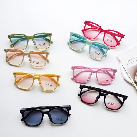 Kinder Unisex Mode Geometrisch Pc Quadrat Sonnenbrille's discount tags