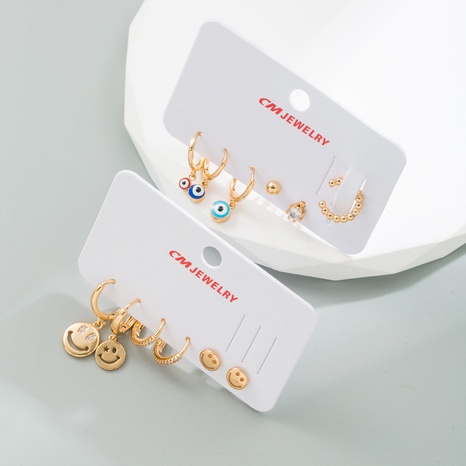Mode Geometrisch Kupfer Ohrringe Überzug Künstliche Edelsteine Kupfer Ohrringe 1 Satz's discount tags