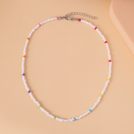 Simple Style Round Resin Beaded Necklace's discount tags