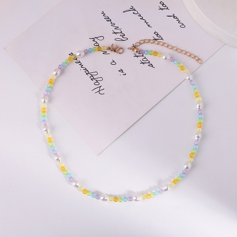 Simple Style Irregular Beaded Pearl Necklace's discount tags
