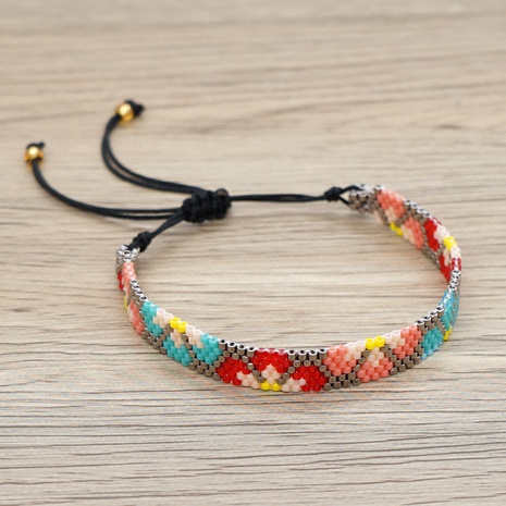 Simple Style Flower Glass Beaded Bracelets's discount tags