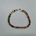 fashion zircon flower geometric bracelet Korean style simple tianium steel hand jewelrypicture64