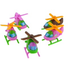 Multi-Farbe DIY Montage Kombination Mini Hubschrauber Modell Spielzeug