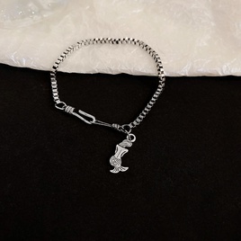 bracelet gomtrique de fleur de zircon de mode style coren simple bijoux de main en acier de tianiumpicture23