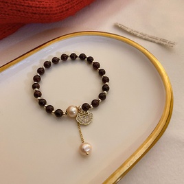 bracelet gomtrique de fleur de zircon de mode style coren simple bijoux de main en acier de tianiumpicture89