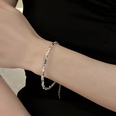 fashion zircon flower geometric bracelet Korean style simple tianium steel hand jewelrypicture83