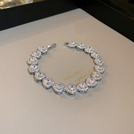 bracelet gomtrique de fleur de zircon de mode style coren simple bijoux de main en acier de tianiumpicture93