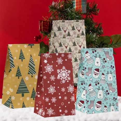 Weihnachten Weihnachtsbaum Schneemann Schneeflocke Papier Gruppe Zubehör für Geschenkverpackungen's discount tags