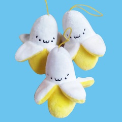 Cute Small Bananas Doll Plush Toys Pendant Cartoon Banana Plush Toys