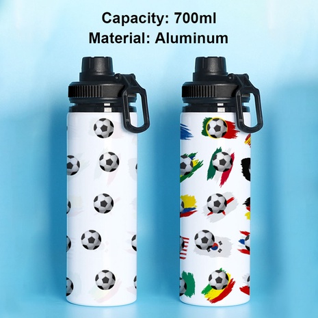 Mode Nationalflagge Football Aluminium Wasserflaschen's discount tags