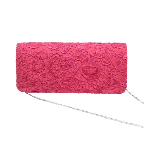 Women'S Medium All Seasons Silk Surface Solid Color Fashion Lace Square Magnetic Buckle Evening Bag's discount tags