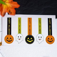 Halloween Pumpkin Ghost PVC Party Gift Stickers 5 Pieces