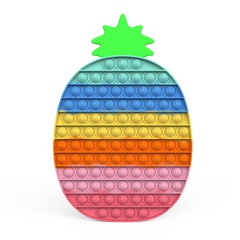 Übergroßen Regenbogen Farbe Ananas Form Baby Sensorischen Spielzeug Puzzle Druck Relief Spielzeug