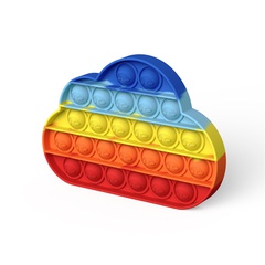 Cloud Förmigen Regenbogen Farbe Puzzle Druck Relief Spielzeug