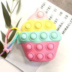 Regenbogen Farbige Squeeze Silikon Stress Ball kinder Pädagogisches Presse Blase Spielzeug