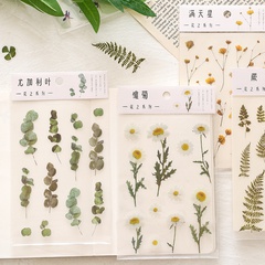 Flower series plant material hand account DIY special-shaped decoration PET sticker