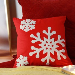 Fashion Snowflake Linen Pillow Cases