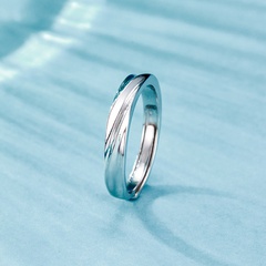 Einfacher Stil Geometrisch Sterling Silber Offener Ring Überzug 925 silber Ringe