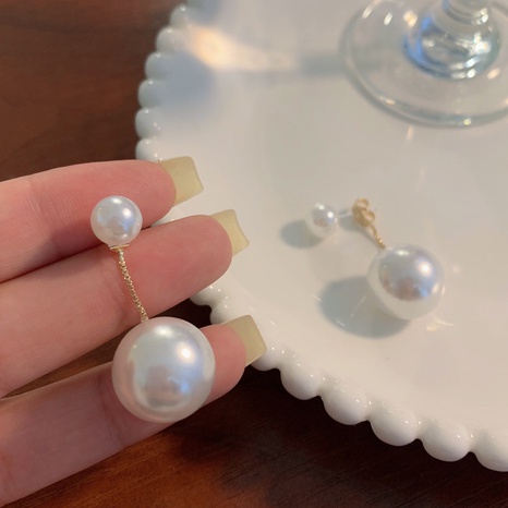 Elegant Geometric Imitation Pearl Alloy Earrings's discount tags