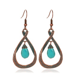 Bohemian Geometric Alloy Plating Turquoise WomenS Drop Earrings 1 Pairpicture9