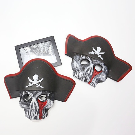 Halloween Funny Skull Plastic Party Mask 1 Piece's discount tags