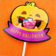 Halloween Pumpkin Paper Party Candy Decoration Card 50 Pieces