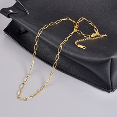 Elegant Geometrisch Titan Stahl Halskette Überzug Edelstahl Halsketten