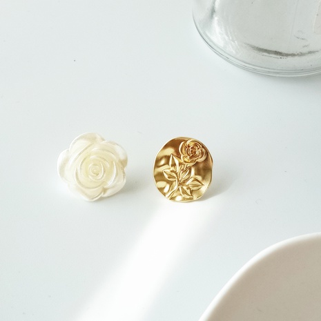 Glam Rose Alloy Resin Plating Ear Studs's discount tags