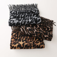 Unisex Vintage Style Leopard Imitation Cashmere Printing Pashmina Scarves