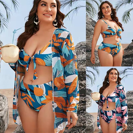 Women'S Printing Polyester Plus Size Swimwear's discount tags