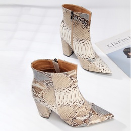 WomenS Fashion Snakeskin Point Toe Classic Bootspicture9