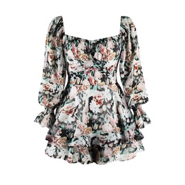 Fashion Ditsy Floral Polyester Printing Shorts Suitspicture26