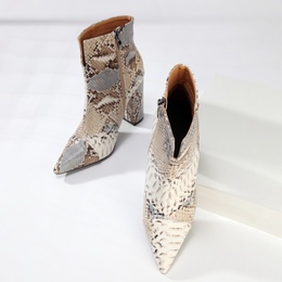 WomenS Fashion Snakeskin Point Toe Classic Bootspicture7