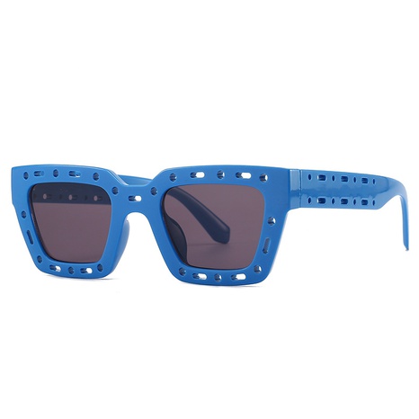 Unisex Fashion Solid Color Leopard Resin Square Full Frame Sunglasses's discount tags