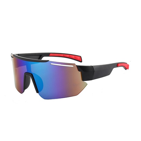 Unisex Fashion Gradient Color Pc Square Half Frame Sunglasses's discount tags