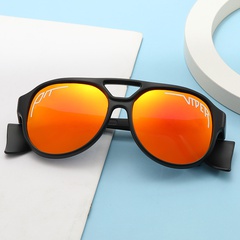 Unisex Fashion Leopard Pc Round Frame Full Frame Sunglasses