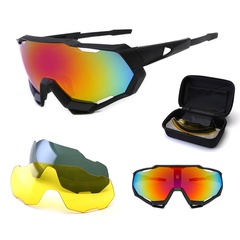 Unisex Fashion Gradient Color Pc Square Patchwork Full Frame Sunglasses