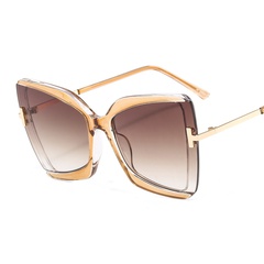 Women'S Fashion Solid Color Pc Butterfly Frame Half Frame Sunglasses
