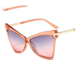 Women'S Fashion Solid Color Pc Cat Eye Full Frame Sunglasses