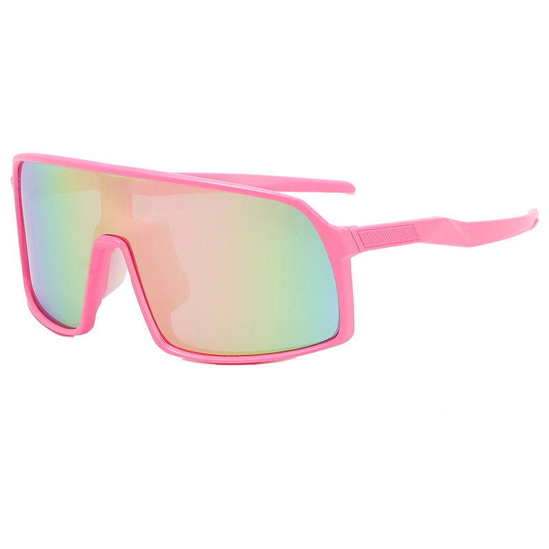 Unisex Sports Gradient Color Pc Square Patchwork Full Frame Sunglassespicture2