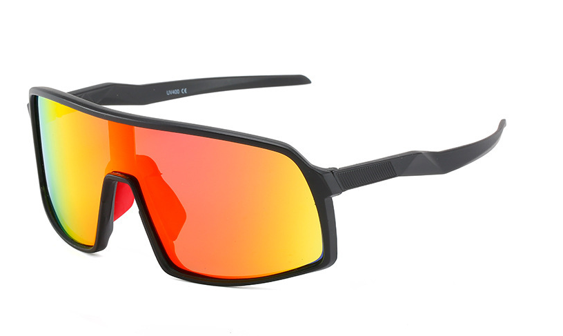 Unisex Sports Gradient Color Pc Square Patchwork Full Frame Sunglassespicture4