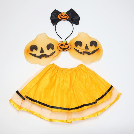 Halloween Pumpkin Bow Knot Cloth Party Costume Props's discount tags