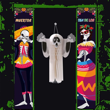Halloween Ghost Polyester Party Decorative Props's discount tags