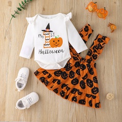 Fashion Cartoon Polyester Skirt Sets Baby Clothes