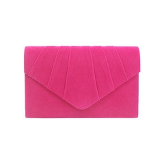 Yellow Red Light Grey Plush Solid Color Square Clutch Evening Bag