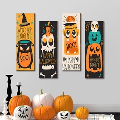 Halloween Pumpkin Ghost Wood Party Hanging Ornaments